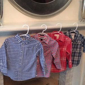 Lot of toddler boys button down shirts